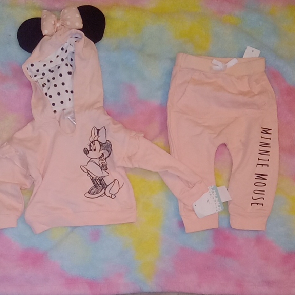 Disney Pink Minnie Mouse Kids Matching Set